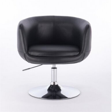 Grožio salono kėdė stabiliu pagrindu HC333N, juodos spalvos 1