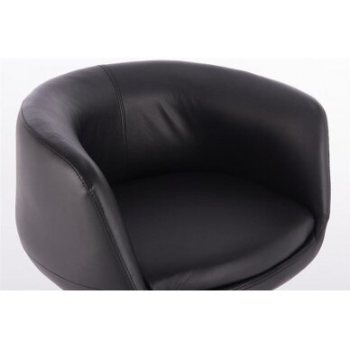 Grožio salono kėdė stabiliu pagrindu HC333N, juodos spalvos 3