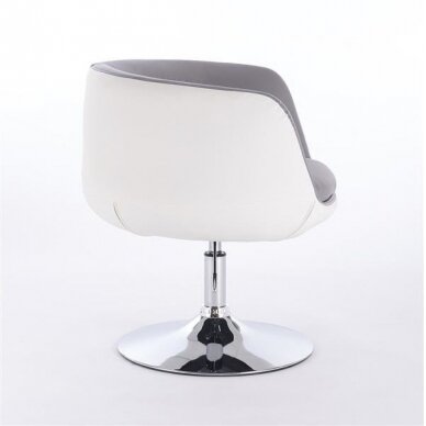 Grožio salono kėdė stabiliu pagrindu arba su ratukais HC333N, pilkos spalvos 2