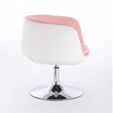 Grožio salono kėdė stabiliu pagrindu HC333N, rožinės spalvos 2