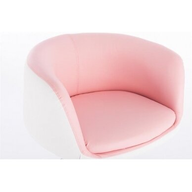 Grožio salono kėdė stabiliu pagrindu HC333N, rožinės spalvos 3
