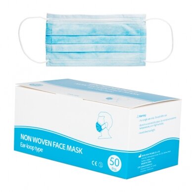 DISPOSABLE PROTECTIVE MASKS MEDICAL GRADE 50 pcs