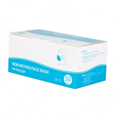 DISPOSABLE PROTECTIVE MASKS MEDICAL GRADE 50 pcs 1