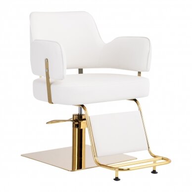 Professional hairdressing chair GABBIANO LINZ, white color