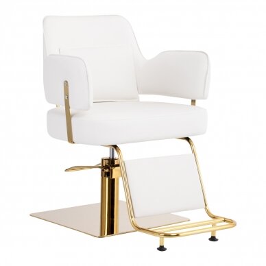 Professional hairdressing chair GABBIANO LINZ, white color 1