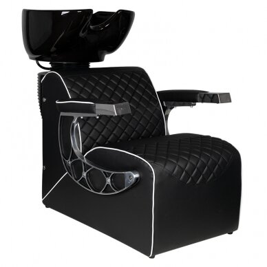 Professional sink for hairdressers and barber GABBIANO SIMONE, black color