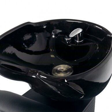 Professional sink for hairdressers and barber GABBIANO SIMONE, black color 5