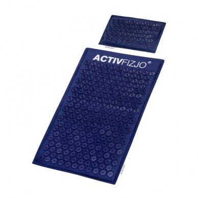 Massage acupressure mat with cushion, blue color 1