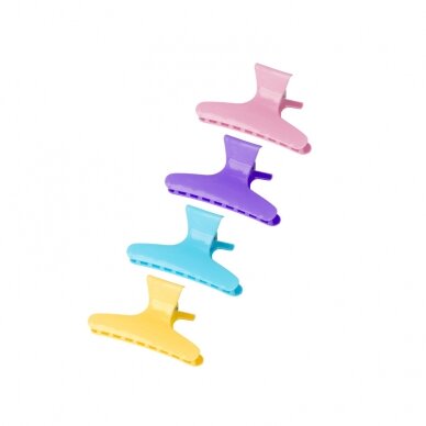 Color hair clips E-47 (12 pcs, 8.2 cm) 1