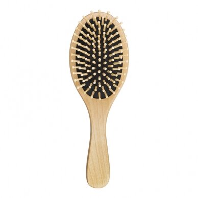 Antistatic wooden hair comb P-14J