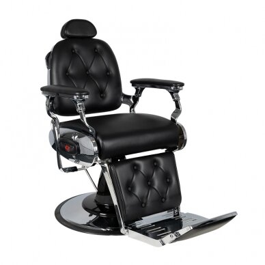 Professional barbers and beauty salons haircut chair GABBIANO PIETRO, black color 1