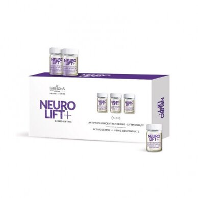 FARMONA NEURO LIFT+ aktyvusis stangrinantis odą koncentratas, 10 x 5 ml.