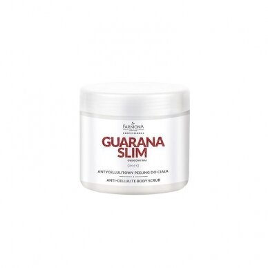 FARMONA GUARANA SLIM антицеллюлитный скраб для тела с ароматом тропических фруктов, 600 г