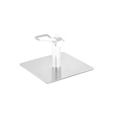 Square base for barber chair INOX L009