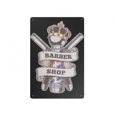 Dekoratyvinė lentelė grožio salonams ir barberių kirpykloms BARBER B015