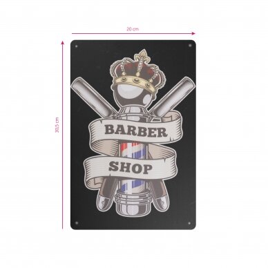 Dekoratyvinė lentelė grožio salonams ir barberių kirpykloms BARBER B015 1