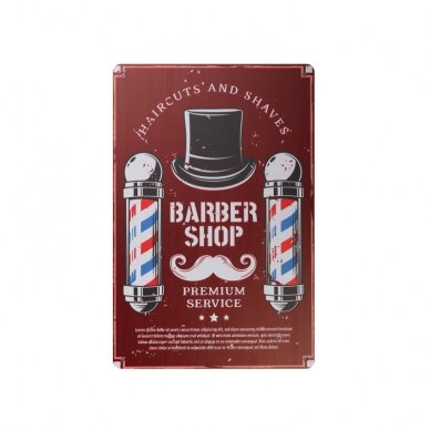 Dekoratyvinė lentelė grožio salonams ir barberių kirpykloms BARBER B030