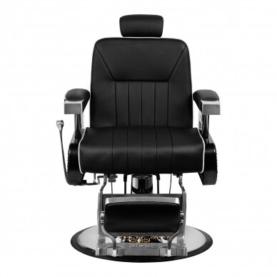 Professional barber chair for hairdressers and beauty salons GABBIANO LIVIO, black color 3