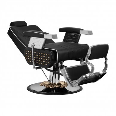 Professional barber chair for hairdressers and beauty salons GABBIANO LIVIO, black color 5