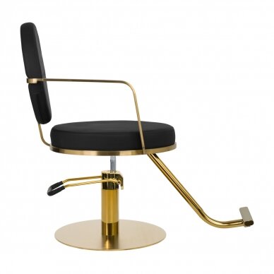 Professional hairdressing chair GABBIANO ARRAS GOLD BLACK 1