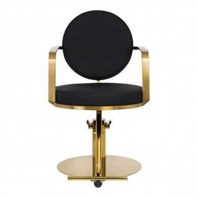 Professional hairdressing chair GABBIANO ARRAS GOLD BLACK 2