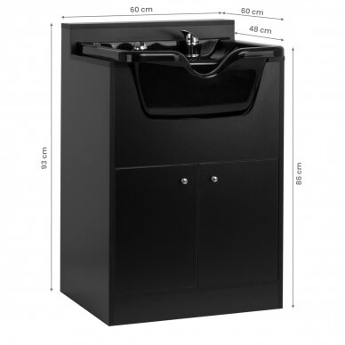 Professional hairdressing sink GABBIANO BB06 BLACK 5