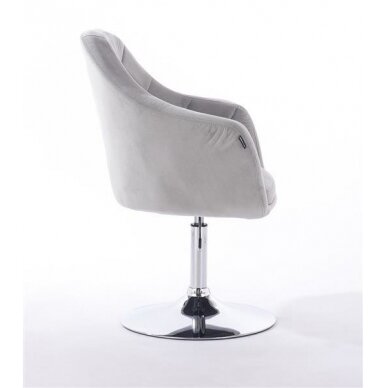 Beauty salons and beauticians stool HR830, gray velour 2