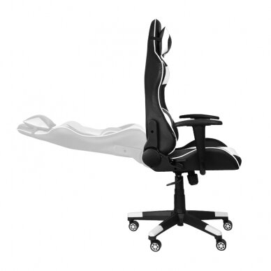 Office and computer gaming chair PREMIUM 916, black - white 3