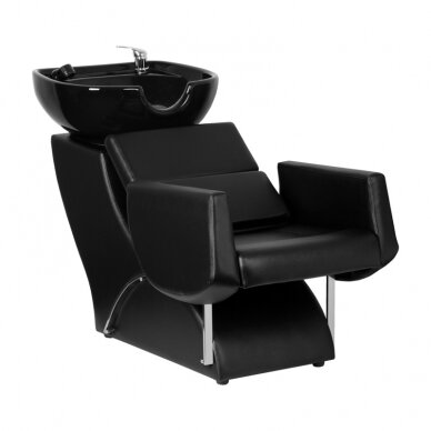 Professional hairdresser sink GABBIANO SANTIAGO, black color