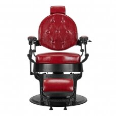 Professional barber chair for hairdressers and beauty salons GABBIANO PRESIDENT, red color