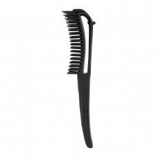 Flexible hair brush P-868, black color