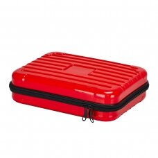 Barber hairdressing case, red color