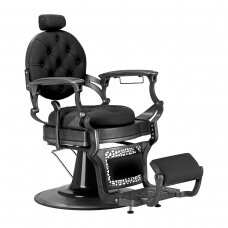 Professional barber chair for hairdressers and beauty salons GABBIANO NICCOLO, black color