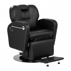 Professional barber chair for hairdressers and beauty salons GABBIANO BARON, black color