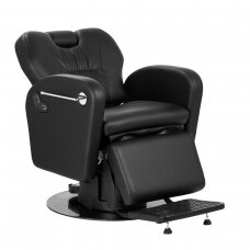 Professional barber chair for hairdressers and beauty salons GABBIANO BARON, black color