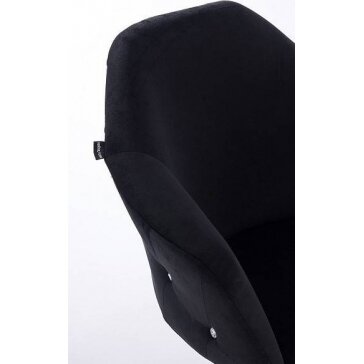 Beauty salons and beauticians stool HR547N, black velour 4