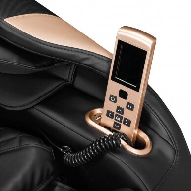 SAKURA LUXURY 808 fotelis su masažo funkcija ir integruotu Bluetooth, juodos spalvos 6