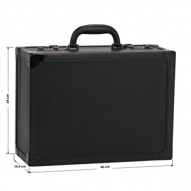 Hairdresser's and barber's suitcase for tools, black color 12