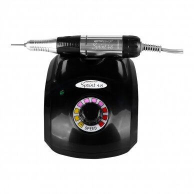 Professional electric nail cutter for manicure work SPRINT48, black color 1