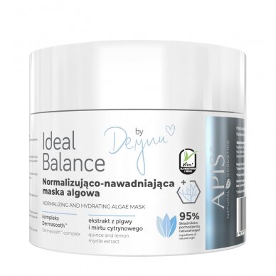 APIS IDEAL BALANCE By Deynn normalizuojanti ir odą drėkinamoji alginatinė dumblių kaukė veido odai, 100 g.