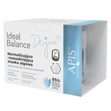 APIS IDEAL BALANCE By Deynn normalizuojanti ir odą drėkinamoji alginatinė dumblių kaukė veido odai, 100 g. 1