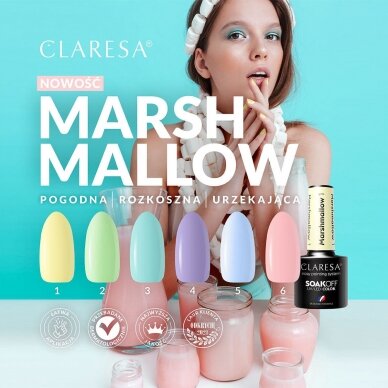 CLARESA long lasting hybrid gel polish MARSHMALLOW 4, 5 g. 2