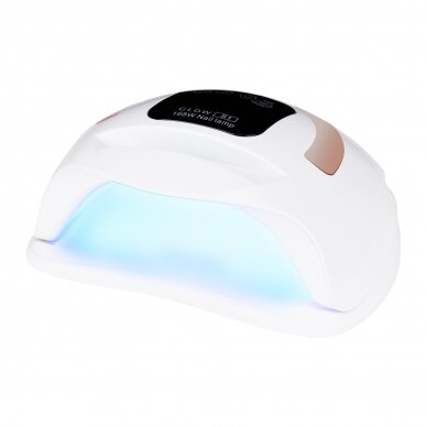 Profesionali UV/LED nagų lempa manikiūrui GLOW S1 DUAL 168W, auksinės spalvos