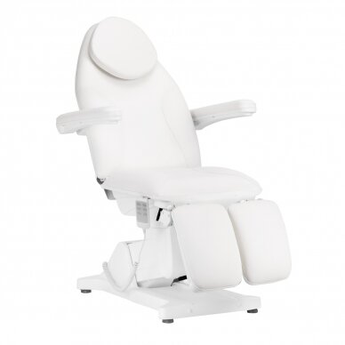 Professional electric pedicure bed SILLON BASIC PEDI, 3 motors, white color