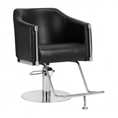 Professional hairdressing chair GABBIANO BURGOS, black color