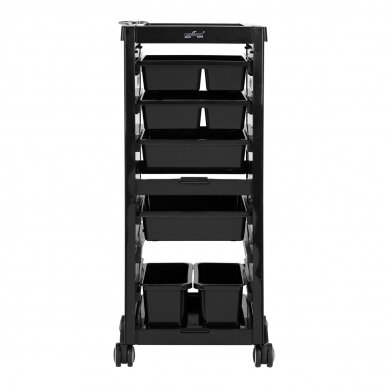 Professional barber trolley GABBIANO 68A, black color 4