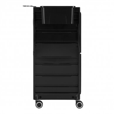 Professional barber trolley GABBIANO 68B, black color 3