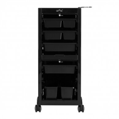 GABBIANO professional barber trolley 68C, black color 5