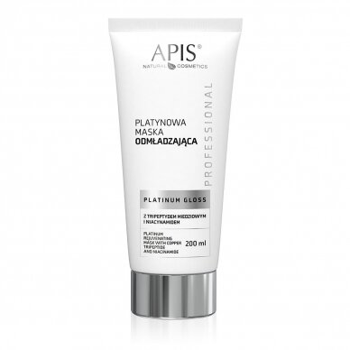 Омолаживающая маска APIS PLATINUM GLOSS с трипептидом меди и ниацинамидом, 200 мл.