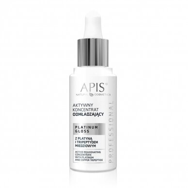 APIS actively rejuvenating concentrate with platinum and copper tripeptide, 30 ml.